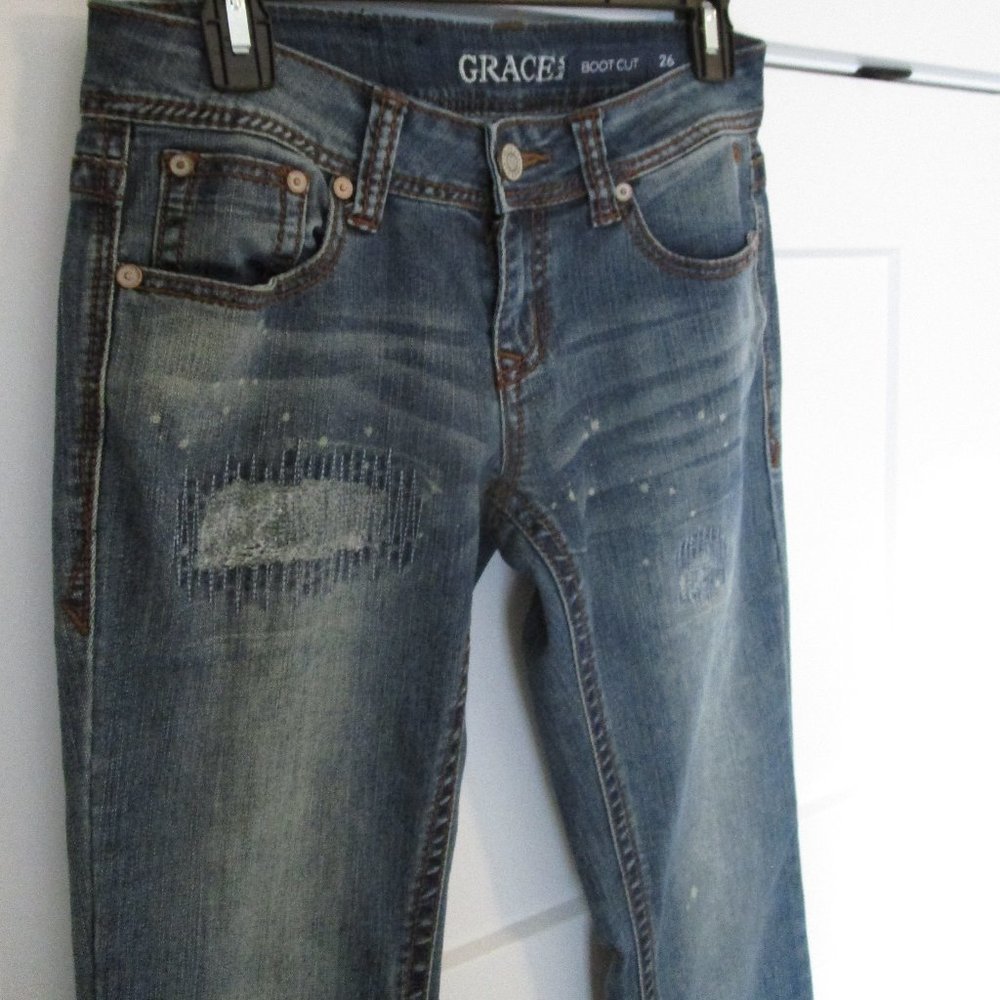 Grace in LA Designer Jeans Size 26 Bootcut